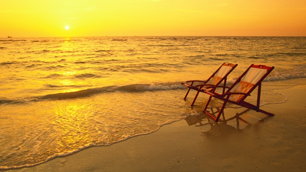 sun rise beach